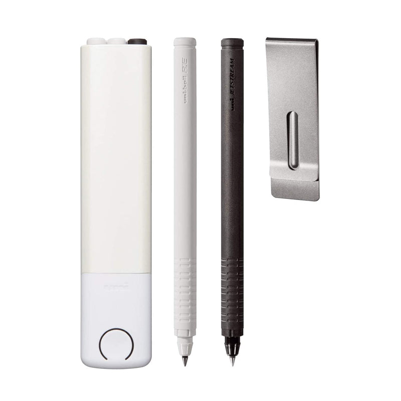 Uni R:E+ Jetstream 3-in-1 Pen Set - Pearl White - 0.5 mm -  - Ballpoint Pens - Bunbougu