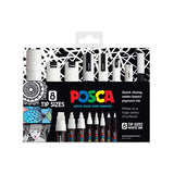 Uni Posca Paint Marker - Full White Colour Set -  - Markers - Bunbougu