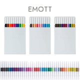Uni Emott Fineliner Sign Pen - 10 Colour Set - No.1 - 0.4 mm -  - Markers - Bunbougu