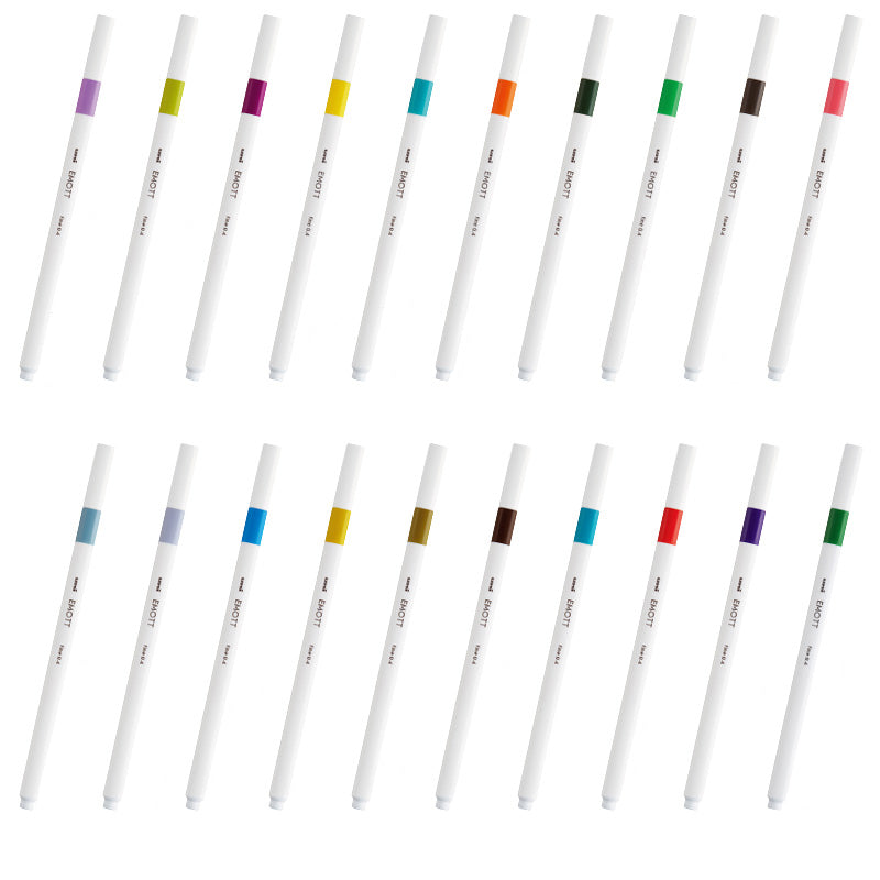 Uni Emott Fineliner Sign Pen - 40 Colour Set - 0.4 mm -  - Markers - Bunbougu
