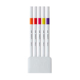 Uni Emott Fineliner Sign Pen - 5 Colour Set - No.2 Passion - 0.4 mm