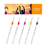 Uni Emott Fineliner Sign Pen - 5 Colour Set - No.2 Passion - 0.4 mm -  - Markers - Bunbougu