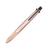 Uni Jetstream 4 & 1 Metal Grip Multi Pens - 4 Colours + Mechanical Pencil - 0.5 mm - Pink Gold - Multi Pens - Bunbougu