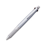 Uni Jetstream 4 & 1 Metal Grip Multi Pens - 4 Colours + Mechanical Pencil - 0.5 mm - Ice Silver - Multi Pens - Bunbougu
