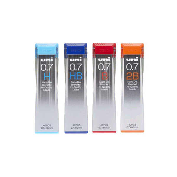 Uni Nano Dia Low-Wear Pencil Lead - 0.7 mm -  - Pencil Leads - Bunbougu