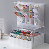 Yamada Desk Labo Tower Pen Stand - Matte Transparent -  - Stationery Organisers & Storage - Bunbougu