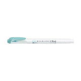 Zebra Mildliner Double-Sided Brush Pen - Fine Bullet Tip/Brush Tip - Mild Blue - Brush Pens - Bunbougu
