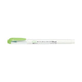 Zebra Mildliner Double-Sided Brush Pen - Fine Bullet Tip/Brush Tip - Mild Green - Brush Pens - Bunbougu