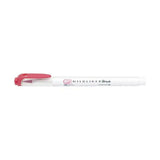 Zebra Mildliner Double-Sided Brush Pen - Fine Bullet Tip/Brush Tip - Mild Red - Brush Pens - Bunbougu