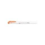 Zebra Mildliner Double-Sided Brush Pen - Fine Bullet Tip/Brush Tip - Mild Apricot - New Colour - Brush Pens - Bunbougu