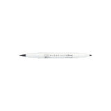 Zebra Mildliner Double-Sided Brush Pen - Fine Bullet Tip/Brush Tip - Mild Dark Grey - New Colour - Brush Pens - Bunbougu
