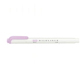 Zebra Mildliner Double-Sided Highlighter - 2022 New Colours - Individual Pens - Mild Lilac - Highlighters - Bunbougu