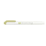 Zebra Mildliner Double-Sided Highlighter - 2022 New Colours - Individual Pens - Mild Olive - Highlighters - Bunbougu