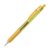 Zebra Sarasa Push Clip Gel Pen - Relaxation Colour - 0.5 mm - Chamomile Yellow - Gel Pens - Bunbougu