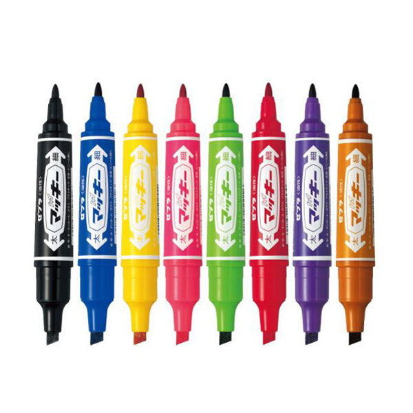 Zebra Hi Mckee Double-sided Permanent Marker - 6.0 mm/1.5 mm -  - Markers - Bunbougu