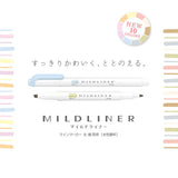 Zebra Mildliner Double-Sided Highlighter - 2022 New Colours - Individual Pens -  - Highlighters - Bunbougu