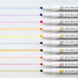 Zebra Mildliner Double-Sided Highlighter - 2022 New Colours - 5 Gentle Colour Set -  - Highlighters - Bunbougu
