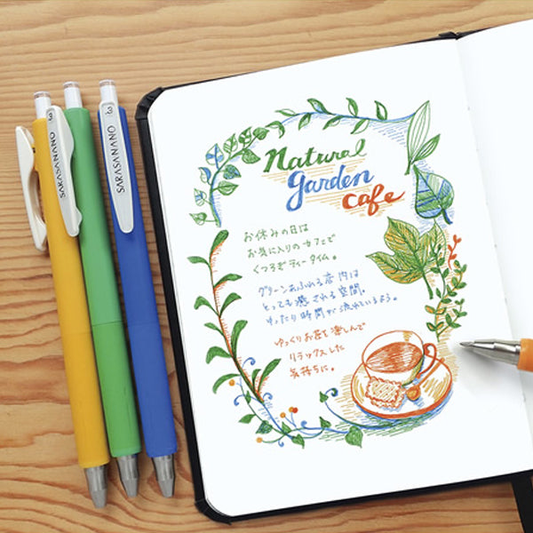 Zebra Sarasa Nano Gel Pen - 4 Colour Set - Relax - 0.3 mm -  - Gel Pens - Bunbougu