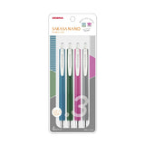 Zebra Sarasa Nano Gel Pen - 4 Colour Set - Think - 0.3 mm