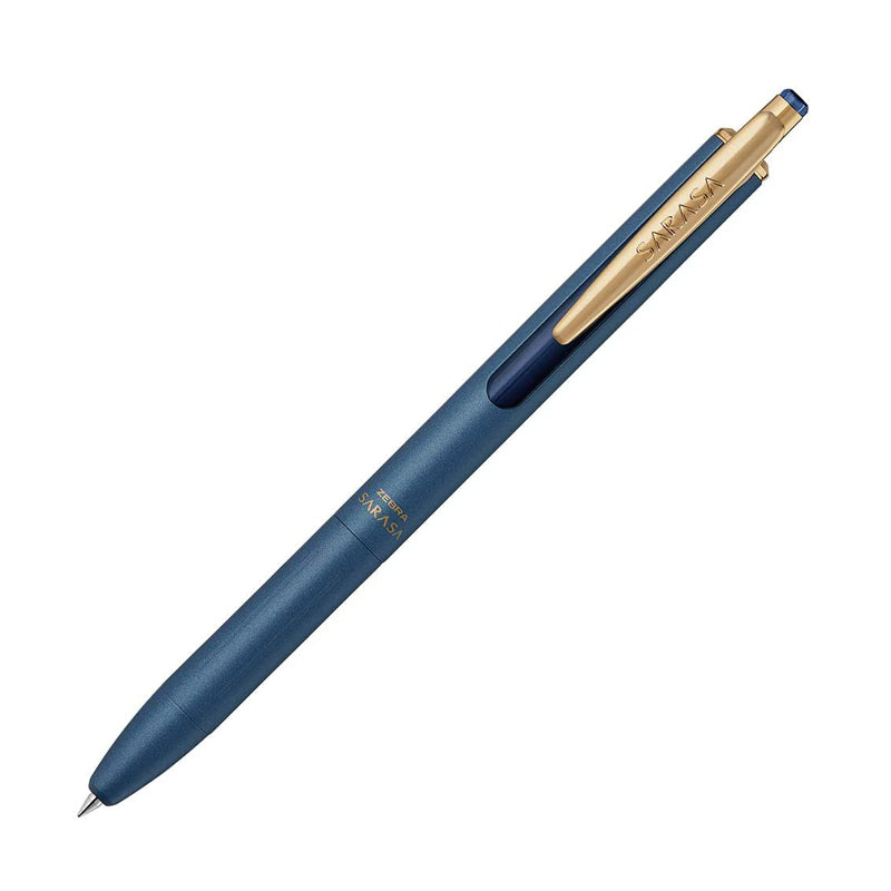 Zebra Sarasa Grand Gel Pen - Metal Body - Vintage Colour - 0.5 mm - Blue Grey - Gel Pens - Bunbougu