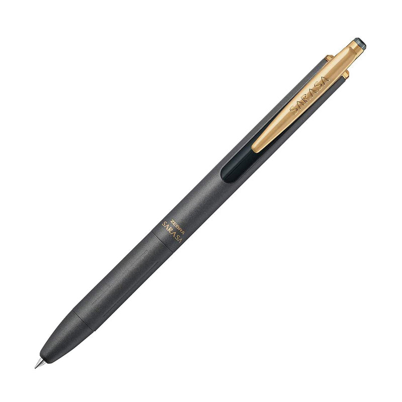 Zebra Sarasa Grand Gel Pen - Metal Body - Vintage Colour - 0.5 mm - Dark Grey - Gel Pens - Bunbougu