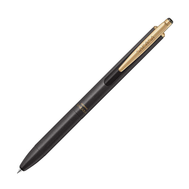 Zebra Sarasa Grand Gel Pen - Metal Body - Vintage Colour - 0.5 mm - Sepia Black - Gel Pens - Bunbougu