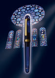 Platinum 3776 Century Fountain Pen - Chartres Blue - 14k Gold -  - Fountain Pens - Bunbougu