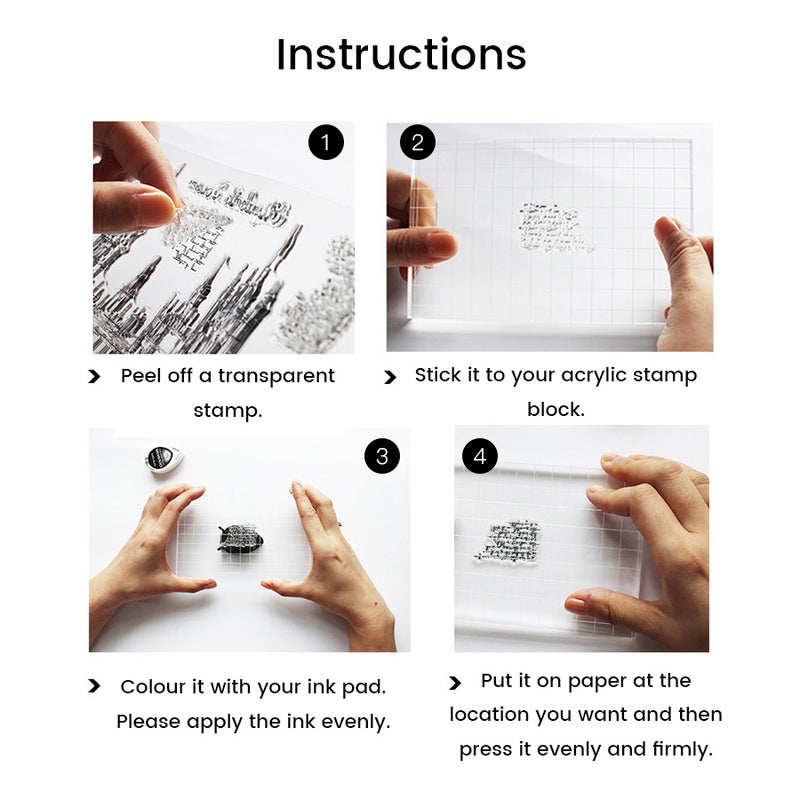 Moodtape Zakka Transparent Stamp - Makeup -  - Planner Stamps - Bunbougu