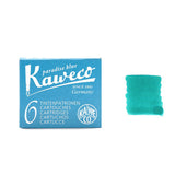 Kaweco Fountain Pen Ink Cartridges - Pack of 6 - Paradise Blue - Ink Cartridges - Bunbougu