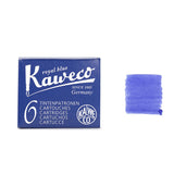 Kaweco Fountain Pen Ink Cartridges - Pack of 6 - Royal Blue - Ink Cartridges - Bunbougu