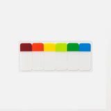 Stalogy Short Sticky Page Index Tabs - 6 Colours - Set A - Index Tabs & Dividers - Bunbougu