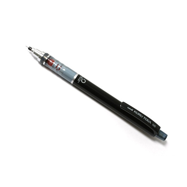 Uni Kuru Toga Standard Auto Lead Rotation Mechanical Pencil - 0.5 mm - Black - Mechanical Pencils - Bunbougu
