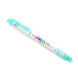 Uni Propus Window Soft Color Double-Sided Highlighter - Aqua Blue - Highlighters - Bunbougu