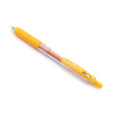 Zebra Sarasa Push Clip Gel Pen - 0.5 mm - Yellow - Gel Pens - Bunbougu